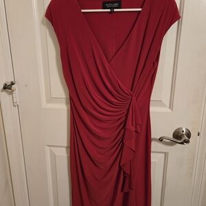 Evan Picone Asymmetrical Red Dress